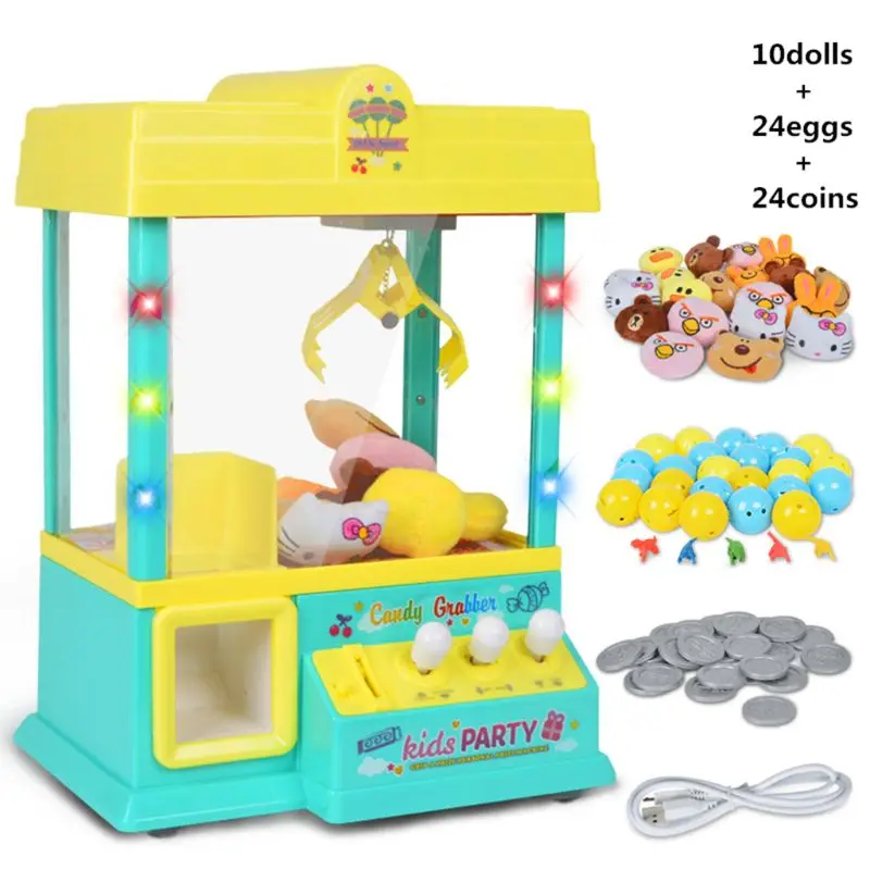 Claw Machine Music Light 60s Time Candy Grabber Prize Dispenser Vending Machine Birthday Christmas Gifts for Boys Girls X5XE
Claw Machine Music Light 60s Time Candy Grabber Prize Dispenser Vending Machine Birthday Christmas Gifts for Boys Girls X5XE