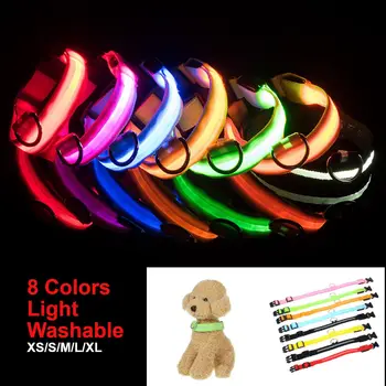 Nylon LED Pet Dog Collar Light Night Safety Flashing Glowing Necklace Outdoor Walking Dog Pet Light UP Luminous LED Dog Collar
Nylon LED Pet Dog Collar Light Night Safety Flashing Glowing Necklace Outdoor Walking Dog Pet Light UP Luminous LED Dog Collar