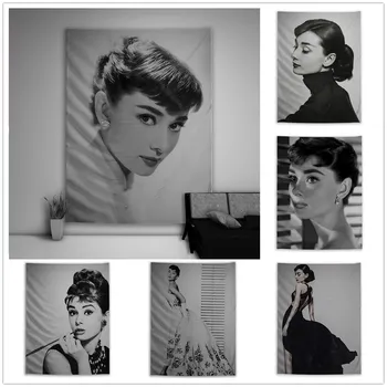 Audrey Hepburn Beauty Character Tapestry Art Wall Hanging Sofa Table Bed Cover Home Decor Dorm Gift 
Audrey Hepburn Beauty Character Tapestry Art Wall Hanging Sofa Table Bed Cover Home Decor Dorm Gift