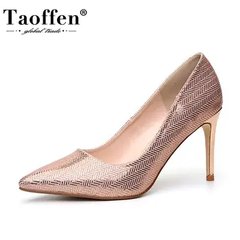 Taoffen Sexy Women Pumps Shoes Fashion Pointed Toe Thin High Heels Shoes Women Solid Color Slip On Party Footwear Size 36-41
Taoffen Sexy Women Pumps Shoes Fashion Pointed Toe Thin High Heels Shoes Women Solid Color Slip On Party Footwear Size 36-41