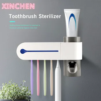 UV Light Ultraviolet Toothbrush Sterilizer Toothbrush Holder Toothpaste Squeezer Dispenser Storage Rack Bathroom Accessories Set
UV Light Ultraviolet Toothbrush Sterilizer Toothbrush Holder Toothpaste Squeezer Dispenser Storage Rack Bathroom Accessories Set