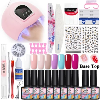 MD MAD DOLL Manicures Set Nail Gel Kit with led Nail lamp Fall Gel Varnish Nail Stickers Nail Art Tools Set Base Top Coat
MD MAD DOLL Manicures Set Nail Gel Kit with led Nail lamp Fall Gel Varnish Nail Stickers Nail Art Tools Set Base Top Coat