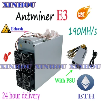 ETH ETC Miner Antminer E3 190MH/S Ethash With BITMAIN PSU Asic miner Better Than S9 S11 B7 Z11 S15 Innosilicon A9 T3 m3 M10 D1
ETH ETC Miner Antminer E3 190MH/S Ethash With BITMAIN PSU Asic miner Better Than S9 S11 B7 Z11 S15 Innosilicon A9 T3 m3 M10 D1