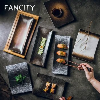 FANCITY Rectangular ceramic plate, creative cooking sushi plate, fish plate, autumn knife fish long plate, dish plate.
FANCITY Rectangular ceramic plate, creative cooking sushi plate, fish plate, autumn knife fish long plate, dish plate.