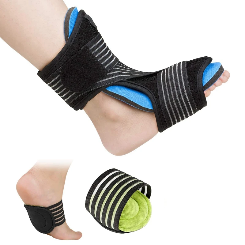 Plantar Fasciitis Night Splint Foot Orthotic Supports Kits Adjustable Orthosis Stabilizer with Braces for Relieve | Спорт и