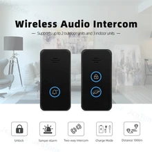 JeaTone Wireless Audio Door Phone Intercom for Apartment Handsfree Doorbell with Unlock Function Support USB/Battery/5V Power
JeaTone Wireless Audio Door Phone Intercom for Apartment Handsfree Doorbell with Unlock Function Support USB/Battery/5V Power