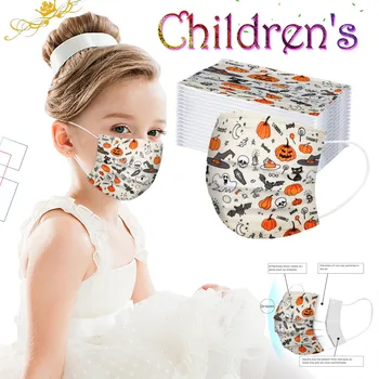 50pc Disposable Children Masks Kid Halloween Cartoon Print Face Mask Three-layer Ear Loop Mask Breathable Dust-proof Mascarilla
50pc Disposable Children Masks Kid Halloween Cartoon Print Face Mask Three-layer Ear Loop Mask Breathable Dust-proof Mascarilla