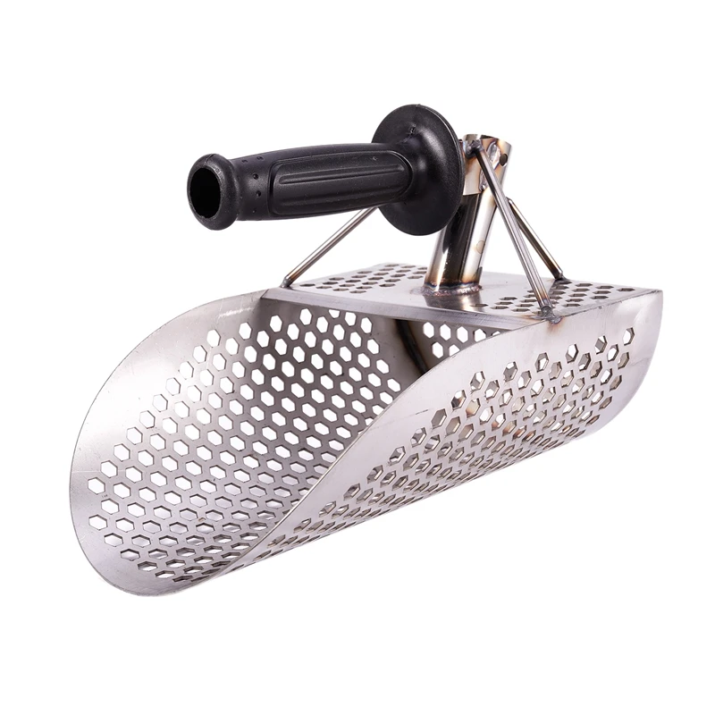 Sand Scoop for Metal Detecting, Stainless Steel with Hexahedron 7Mm Holes for Beach Treasure Hunting Plastic Handle
Sand Scoop for Metal Detecting, Stainless Steel with Hexahedron 7Mm Holes for Beach Treasure Hunting Plastic Handle