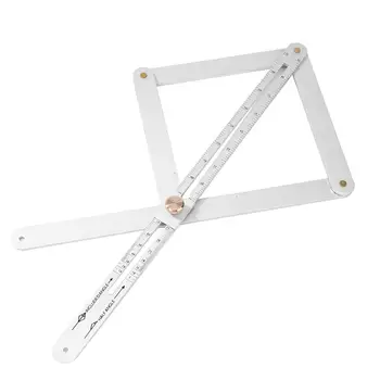 Diagonal Ruler Angle Protractor Stainless Steel Corner Protractor Foldable Bevel Multi Woodworking Goniometer Square Ruler
Diagonal Ruler Angle Protractor Stainless Steel Corner Protractor Foldable Bevel Multi Woodworking Goniometer Square Ruler