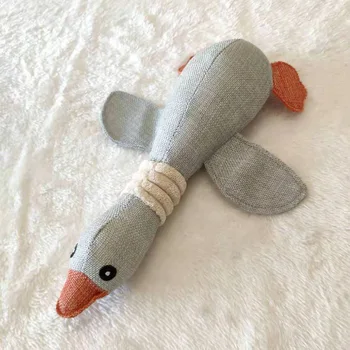 Pet dog squeak toys Dayan pet cat dog molar bite resistant cotton and linen simulation geese toy Pet Accessories 
Pet dog squeak toys Dayan pet cat dog molar bite resistant cotton and linen simulation geese toy Pet Accessories
