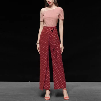 Seifrmann Women Summer Fashion Designer Pants Set Sexy Strapless Cool Tops + High Waist Printed Long Pants 2 Two Pieces Suits 
Seifrmann Women Summer Fashion Designer Pants Set Sexy Strapless Cool Tops + High Waist Printed Long Pants 2 Two Pieces Suits