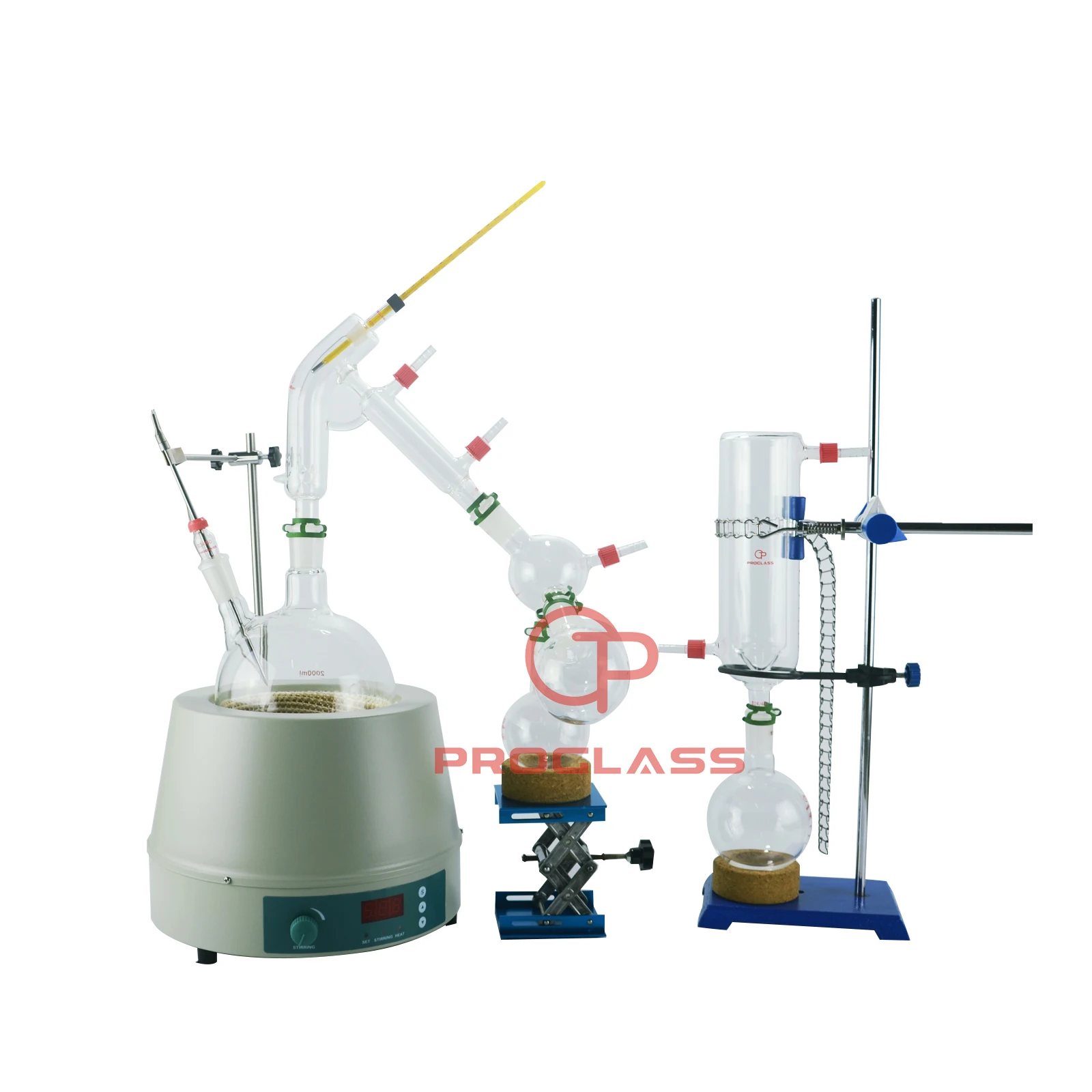 

Laboratory Short Path 5L Distillation Kit With Display Magnetic Heating Mantle