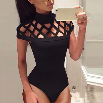 Womens Choker High Neck Bodycon Caged Sleeves Jumpsuit Bodysuit Tops free shipping 12.27
Womens Choker High Neck Bodycon Caged Sleeves Jumpsuit Bodysuit Tops free shipping 12.27