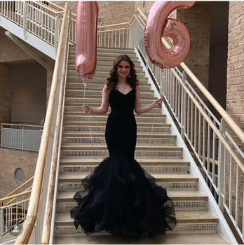 Pearl Pink Black Gold Satin Mermaid Prom Dresses Gown For Black Girl Sweetheart Tiered Ruffles Organza Skirt Trumpet Party Wear
Pearl Pink Black Gold Satin Mermaid Prom Dresses Gown For Black Girl Sweetheart Tiered Ruffles Organza Skirt Trumpet Party Wear