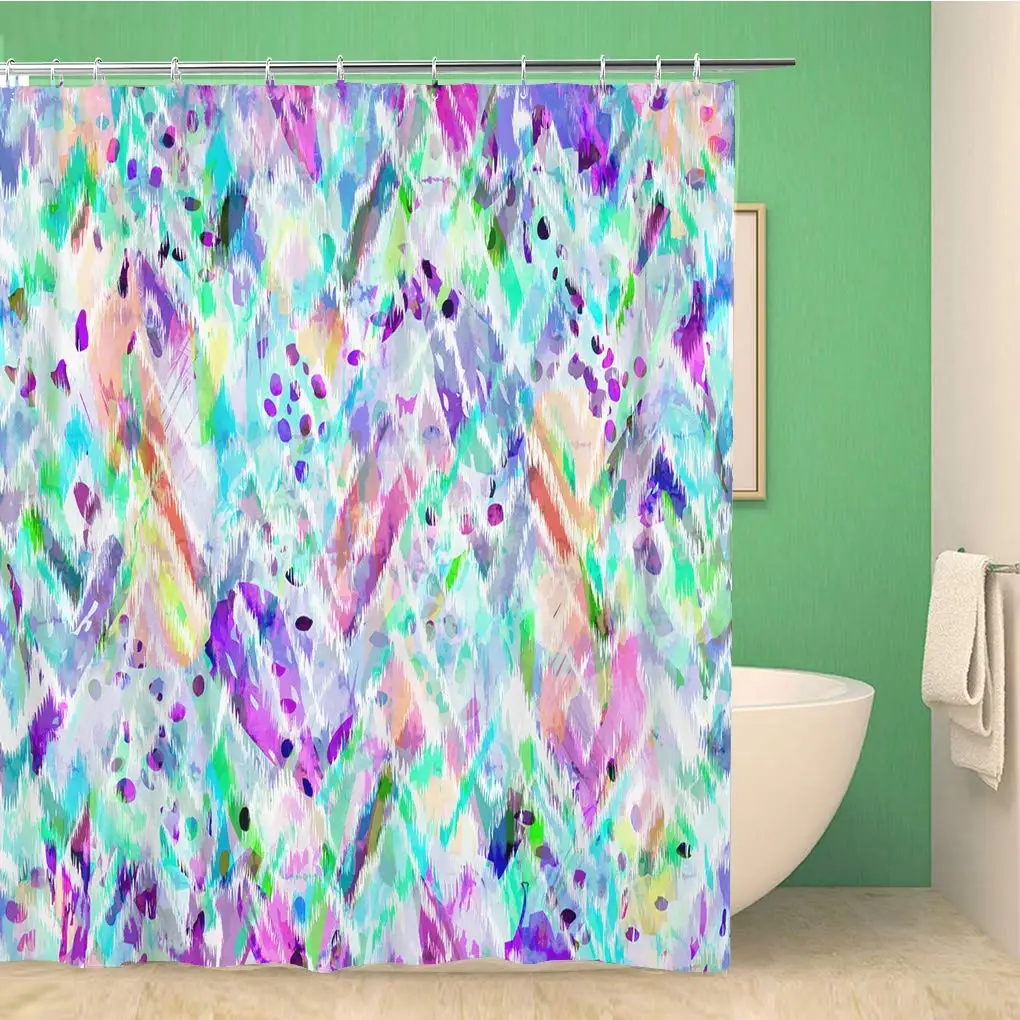 Bathroom Shower Curtain Watercolor Pattern Beautiful Pastel Impressionist Purple Abstract Multicolor Light 72x72 inches
Bathroom Shower Curtain Watercolor Pattern Beautiful Pastel Impressionist Purple Abstract Multicolor Light 72x72 inches