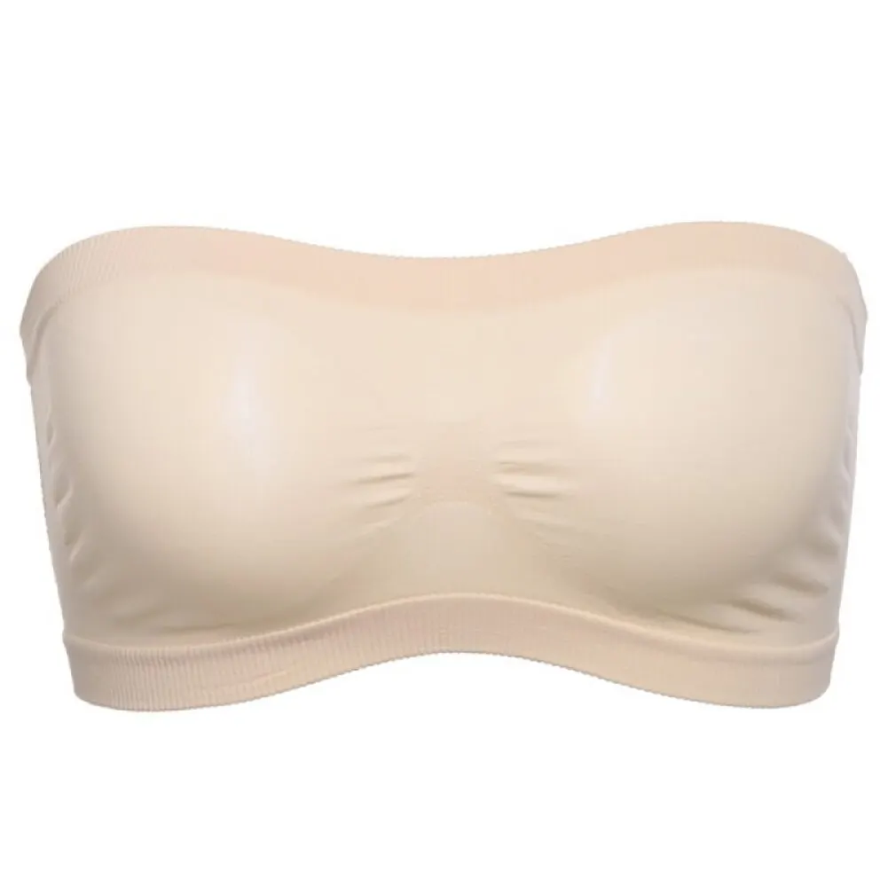 Women Seamless Invisible Bra Tube Top Underwear Lady Crop Top Sexy Lingerie Wrapped Chest Breathable Strapless Mesh Tube Top Women Seamless Invisible Bra Tube Top Underwear Lady Crop Top Sexy Lingerie Wrapped Chest Breathable Strapless Mesh Tube Top