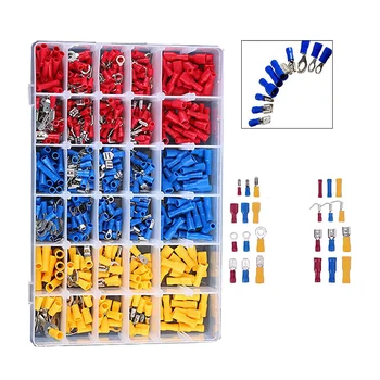 480 PCS Wire Connector Terminals Splice Cold Pressed Insulated Spade Crimp Terminal Electrical Wire Cool Pressure Terminal Set
480 PCS Wire Connector Terminals Splice Cold Pressed Insulated Spade Crimp Terminal Electrical Wire Cool Pressure Terminal Set