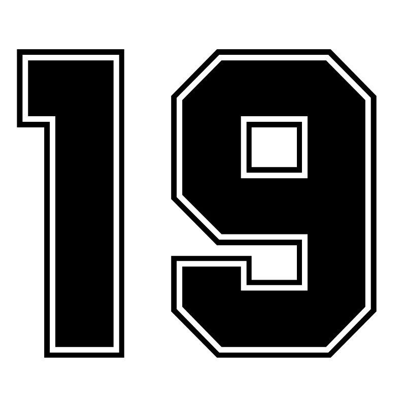 Hot Sell Reflective Racing Number 19 Car Sticker and Decals Styling for Window Other Vehicle Car Accessories KK 18*16cm
Hot Sell Reflective Racing Number 19 Car Sticker and Decals Styling for Window Other Vehicle Car Accessories KK 18*16cm