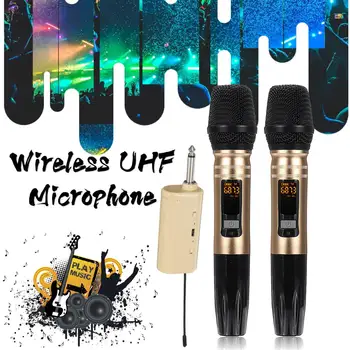 Hot Deals Professional DualWireless UHF Microphone 2 Channel With Portable Usb Receiver For Ktv Dj Speech Amplifier Recording
Hot Deals Professional DualWireless UHF Microphone 2 Channel With Portable Usb Receiver For Ktv Dj Speech Amplifier Recording