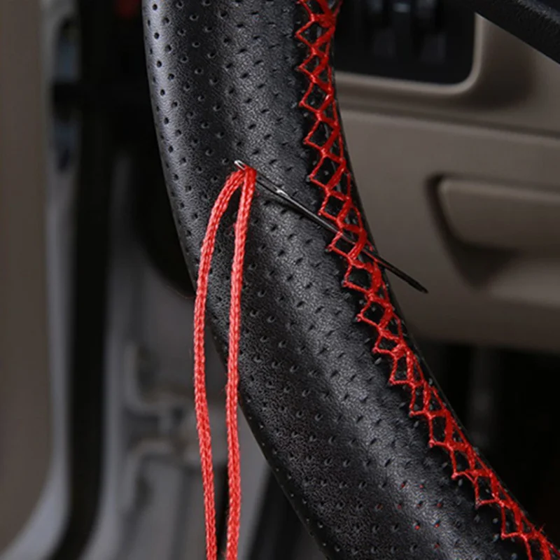 Фото Car Steering Wheel Cover Artificial Leather Styling for Kia Ceed Mohave OPTIMA Carens Borrego CADENZA Picanto SHUMA | Автомобили и