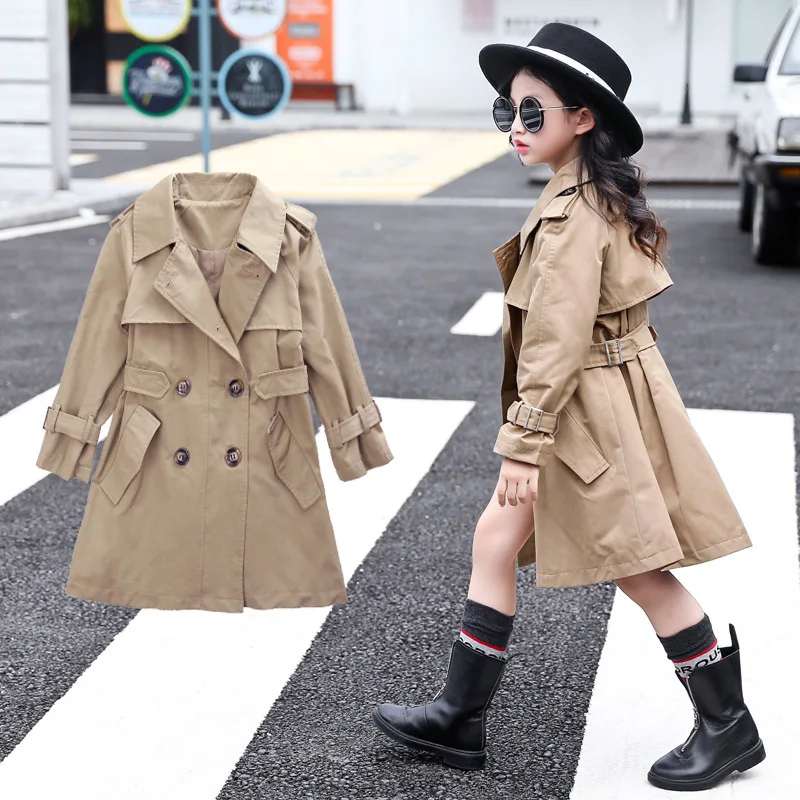 Girls' Wind Coat 2019 New Style Spring And Autumn Korean-style Western Style Spring Clothing Big Boy Mid-length Spring And Autum
Girls' Wind Coat 2019 New Style Spring And Autumn Korean-style Western Style Spring Clothing Big Boy Mid-length Spring And Autum