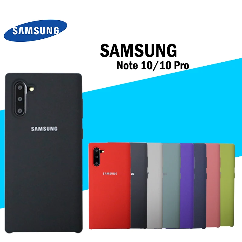 Оригинальный Официальный чехол из жидкого силикона для Samsung Galaxy Note 10 Pro