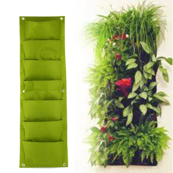 7 Pocket Plant Grow Bags Non-woven Garden Planter Wall mounted Hanger Planting Flower Grow Nursery Bag Vertical Living growbag
7 Pocket Plant Grow Bags Non-woven Garden Planter Wall mounted Hanger Planting Flower Grow Nursery Bag Vertical Living growbag