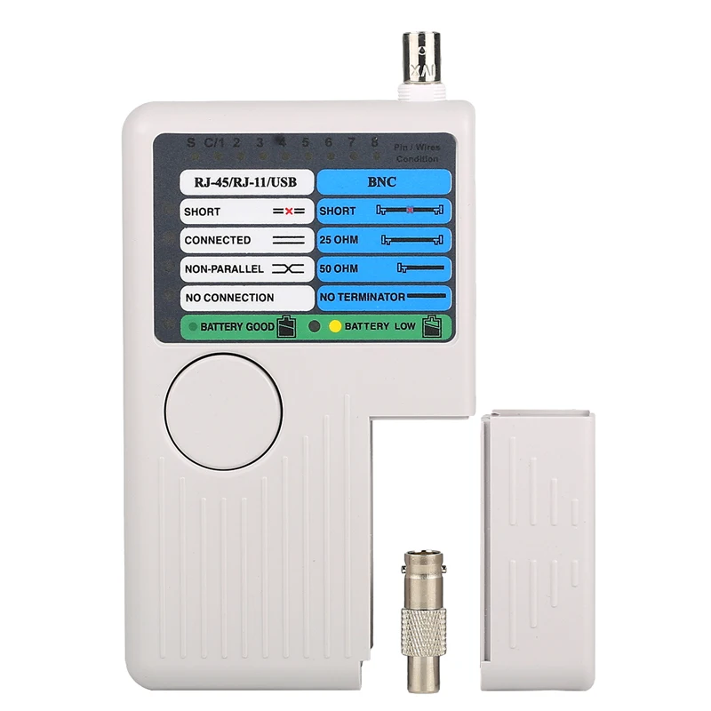New Remote RJ11 RJ45 USB BNC LAN Network Cable Tester For UTP STP LAN Cables Tracker Detector Top Quality Tool
New Remote RJ11 RJ45 USB BNC LAN Network Cable Tester For UTP STP LAN Cables Tracker Detector Top Quality Tool