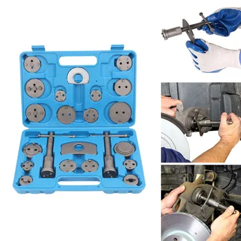 22pcs Universal Car Disc Brake Caliper Wind Back Brake Piston Compressor Tool Kit For Most Automobiles Garage Repair Tools HH 
22pcs Universal Car Disc Brake Caliper Wind Back Brake Piston Compressor Tool Kit For Most Automobiles Garage Repair Tools HH