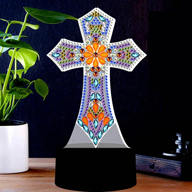Новый 5D Diy алмазная живопись светодиодный светильник медведь на Луне вышивка