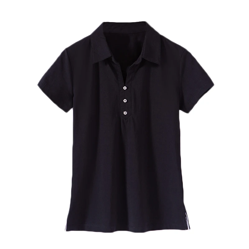 2023 Summer New Lapel Short-sleeved Polo Shirt Ladies Pure Cotton Solid Color Casual Fashion Comfortable Slim Bottoming Shirt
2023 Summer New Lapel Short-sleeved Polo Shirt Ladies Pure Cotton Solid Color Casual Fashion Comfortable Slim Bottoming Shirt