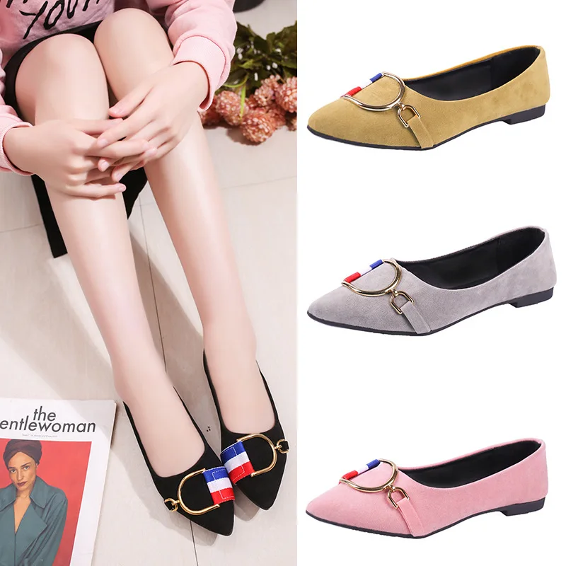 Spring And Autumn New Style Shoes Fashion Pointed Comfortable Flat Top Shoes Shallow Mouth Low Heel Work Shoes Moccosins Metalli 
Spring And Autumn New Style Shoes Fashion Pointed Comfortable Flat Top Shoes Shallow Mouth Low Heel Work Shoes Moccosins Metalli