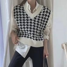 New Loose Sleeveless Sweater Spring Autumn Women Vest Sweaters Knitting Vest Joker Knitted Vest Wool Oversize Girls Pullover
New Loose Sleeveless Sweater Spring Autumn Women Vest Sweaters Knitting Vest Joker Knitted Vest Wool Oversize Girls Pullover