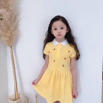 Baby dress 2020 new spring summer red yellow pink Embroidery rabbit cherry pattern toddler kids dresses
Baby dress 2020 new spring summer red yellow pink Embroidery rabbit cherry pattern toddler kids dresses