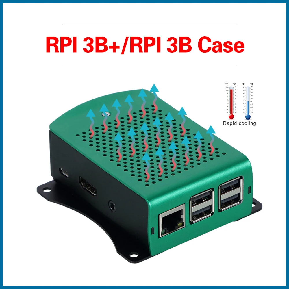 S ROBOT Raspberry Pi 3 Case White Green Black Metal Enclosure For Raspberry Pi 3 Model B Case RPI135
S ROBOT Raspberry Pi 3 Case White Green Black Metal Enclosure For Raspberry Pi 3 Model B Case RPI135