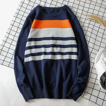 Zogaa 2019 Newest Men's Fashion Sweater Man's Cotton V-Neck Pullovers Male Striped Solid Woolen Outwear Men's Knitted Sweater
Zogaa 2019 Newest Men's Fashion Sweater Man's Cotton V-Neck Pullovers Male Striped Solid Woolen Outwear Men's Knitted Sweater