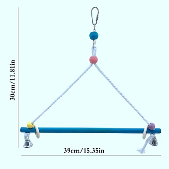 Birds Toys Parrots Swing Toys Wooden Stand Perch Birds Chew Toys Grinding Paws Stand
Birds Toys Parrots Swing Toys Wooden Stand Perch Birds Chew Toys Grinding Paws Stand