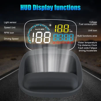 HUD Display Head Up Display Car HUD OBD OBD2 Projector Digital Speedometer Head Up Display Car Speed Security Alarm
HUD Display Head Up Display Car HUD OBD OBD2 Projector Digital Speedometer Head Up Display Car Speed Security Alarm