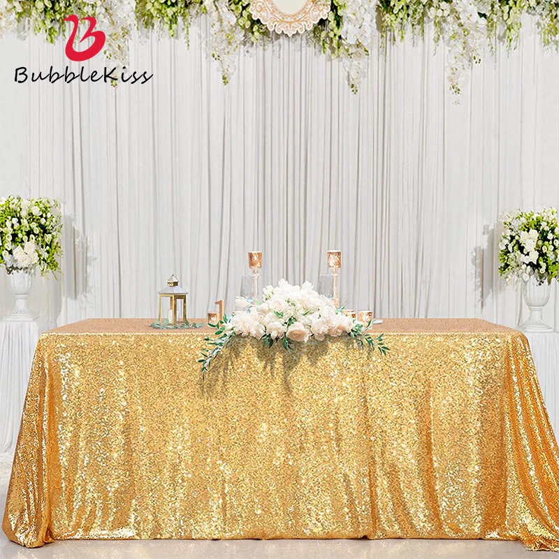 Bubble Kiss Gold Sequin Tablecloth Glitter Tablecloth Embroidered Sequin Table Cloth Christmas Wedding Festival Party Decoration
Bubble Kiss Gold Sequin Tablecloth Glitter Tablecloth Embroidered Sequin Table Cloth Christmas Wedding Festival Party Decoration