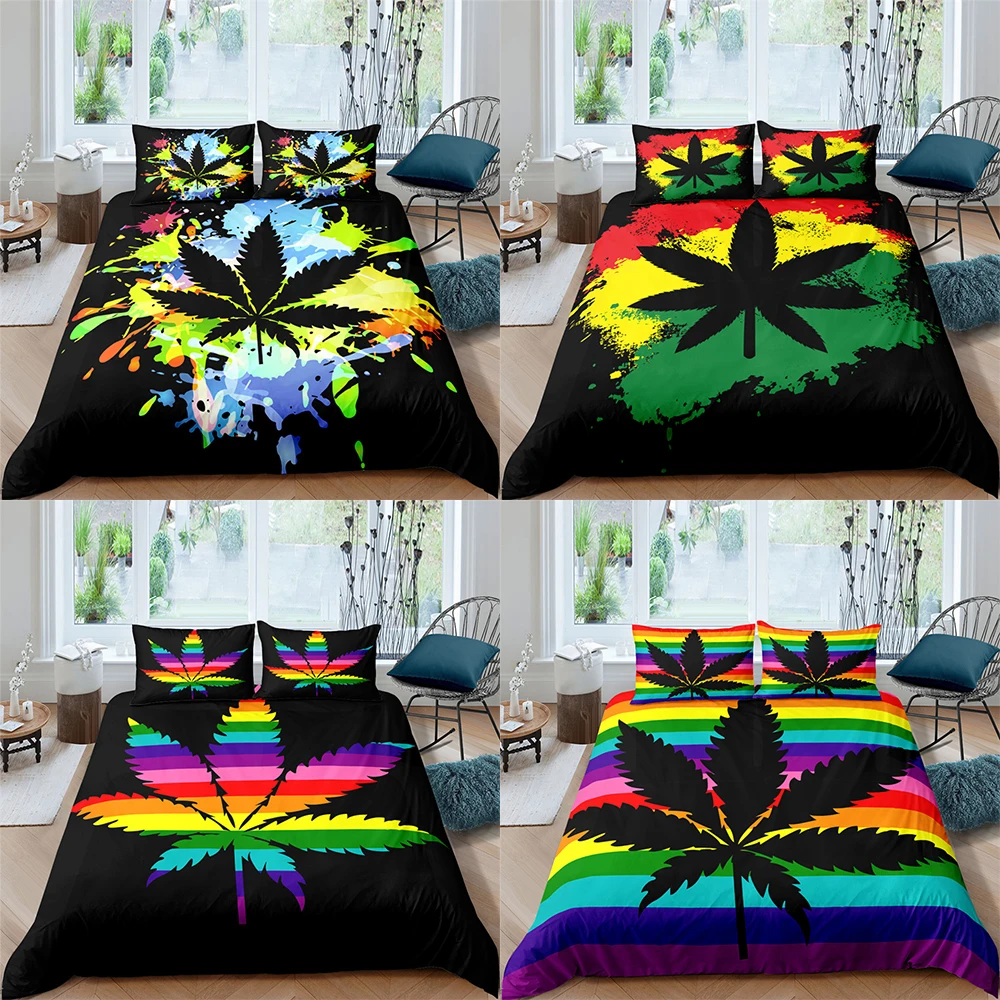 Colourful Maple Leaf Bedding Set 2/3 Pcs Duvet Cover Set Home Textile Single/Twin/Double/Full/Queen/UK King/AU King/US King Size
Colourful Maple Leaf Bedding Set 2/3 Pcs Duvet Cover Set Home Textile Single/Twin/Double/Full/Queen/UK King/AU King/US King Size