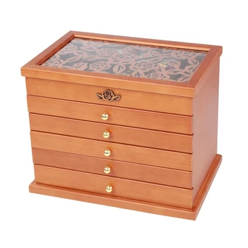 Wood Jewelry Box Storage Gift Display Box Jewelry Lagre Gift Box Packaging Casket Marriage Holiday Gift Makeup Organizer Box
Wood Jewelry Box Storage Gift Display Box Jewelry Lagre Gift Box Packaging Casket Marriage Holiday Gift Makeup Organizer Box