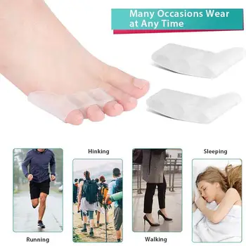 1pair Three-hole Toe Separator Alignment Orthotics Straightener Care Transparent Tools Relief Foot Toe Pain Protector Bunio H3V4
1pair Three-hole Toe Separator Alignment Orthotics Straightener Care Transparent Tools Relief Foot Toe Pain Protector Bunio H3V4