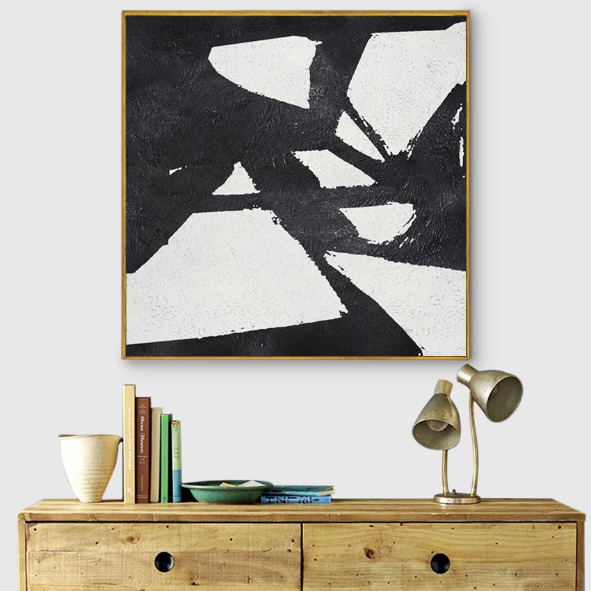 Black and White Mordern Abstract Canvas Painting Poster Wall Art Decoration for Home Living Room Office Print Painting
Black and White Mordern Abstract Canvas Painting Poster Wall Art Decoration for Home Living Room Office Print Painting