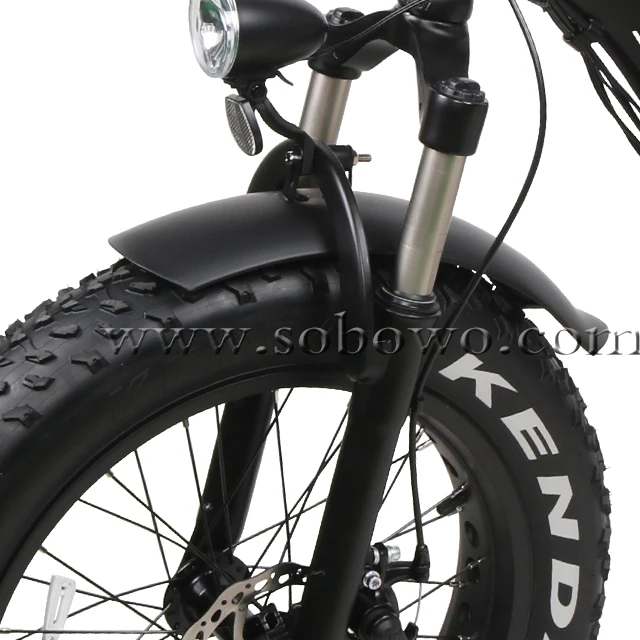 Excellent 2019 Sobowo SF2 20*4.0inch Fat Tire Aluminum Alloy folding electric bicycle 3