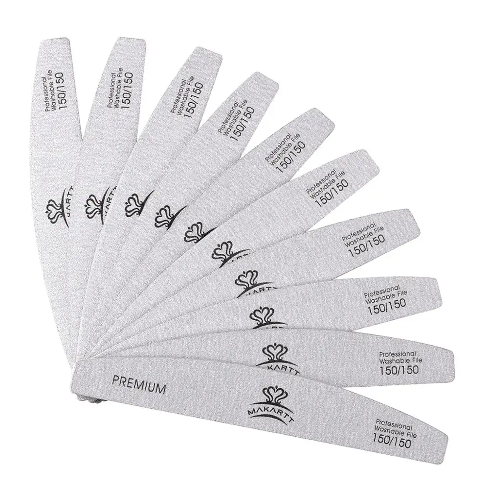 Makartt 50pcs Zebra Nail Files Washable Double-Side Emery Board 150/150 Grit Nail Buffering Files Half Moon Nail File
Makartt 50pcs Zebra Nail Files Washable Double-Side Emery Board 150/150 Grit Nail Buffering Files Half Moon Nail File