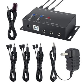 Infrared Remote Extender 6 Emitters 1 Receiver IR Repeater System Kit Smart Home US Plug
Infrared Remote Extender 6 Emitters 1 Receiver IR Repeater System Kit Smart Home US Plug