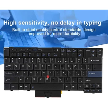Ultra-Thin Dustproof High Sensitivity Replace Laptop Keyboard for Lenovo IBM T410/T410S/T400S/T520/T420/X220/T510/W510
Ultra-Thin Dustproof High Sensitivity Replace Laptop Keyboard for Lenovo IBM T410/T410S/T400S/T520/T420/X220/T510/W510