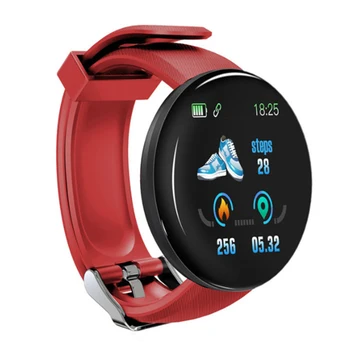 D18 Smart Watch Fitness Watches Heart Rate Monitor Blood Pressure Blood Oxygen Measurement For IOS Android Phone
D18 Smart Watch Fitness Watches Heart Rate Monitor Blood Pressure Blood Oxygen Measurement For IOS Android Phone