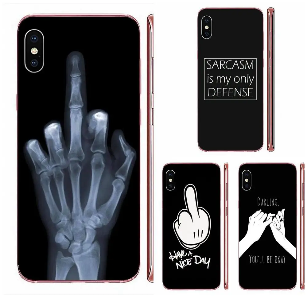 Для Sony Xperia Z Z1 Z2 Z3 Z4 Z5 compact Mini M2 M4 M5 T3 E3 E5 XA XA1 XZ Premium TPU Capa Mouse Finger хорошего дня |