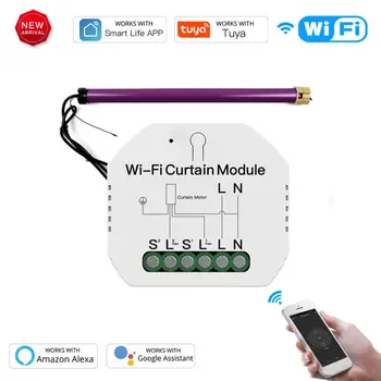 WiFi Mini Smart Curtain Switch Module Roller Blinds Shutter Motor Smart Life Tuya APP Remote Control Work With Alexa Google Home
WiFi Mini Smart Curtain Switch Module Roller Blinds Shutter Motor Smart Life Tuya APP Remote Control Work With Alexa Google Home